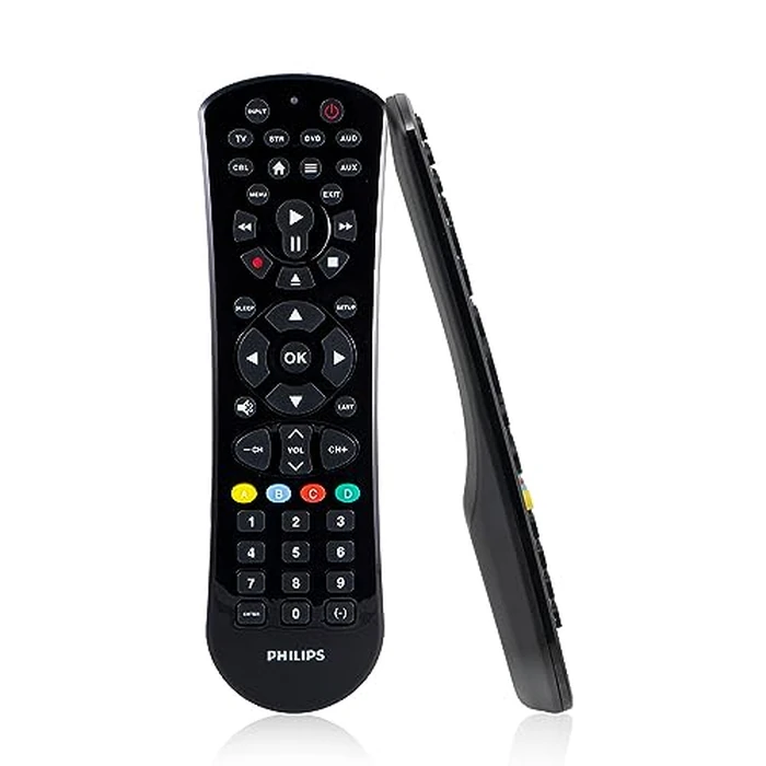 Philips Universal Remote Control for Samsung, Vizio, LG, Sony, Sharp, Roku, Apple TV, RCA, Panasonic, Smart TVs, Streaming Players, Blu-ray, DVD, 6-Device, Black, SRP9263C/27 by Philips - Used - Acceptable condition - CA$6.88