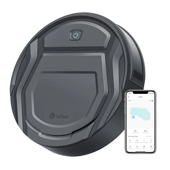 Lefant Robot Vacuums, 2200Pa Suction, 120 Min Runtime, WiFi/App/Alexa Control, Anti-Collision/Drop Sensor, Self-Charging Robotic Vacuum Cleaner, Slim, Q by Lefant - Used - Like New condition - US$80.99