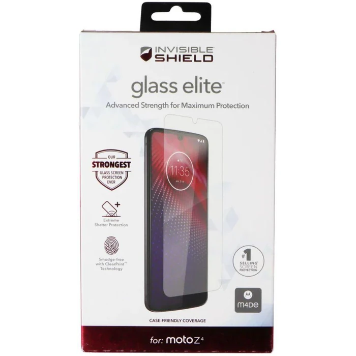 ZAGG Invisible Shield Glass Elite Screen Protector for Motorola Moto Z4 - Clear by ZAGG - Image 1
