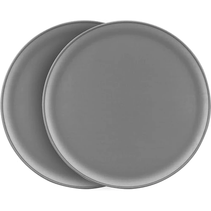 G & S Metal Products Company OvenStuff Set of Two Nonstick 12-inch Pizza Pans, Gray by OvenStuff - Used - Like New condition - CA$14.91