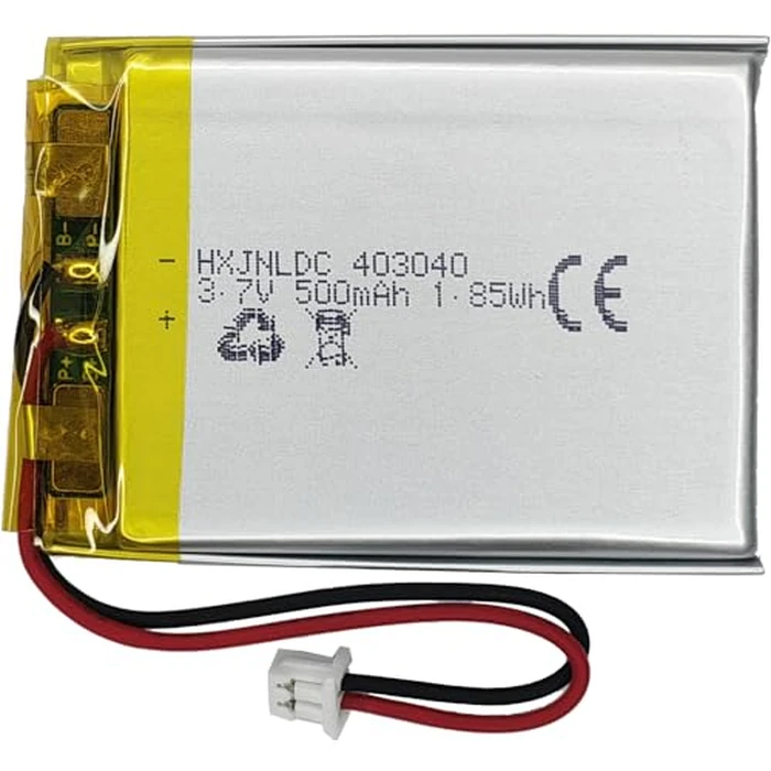 DC 3.7V 500mAh 403040 Rechargeable Lithium Polymer Battery, Suitable for DIY 3.7-5V Electronic Products with Built-in 2-Wire Battery Replacement and LED Lights by HXJNLDC - Used - Very Good condition