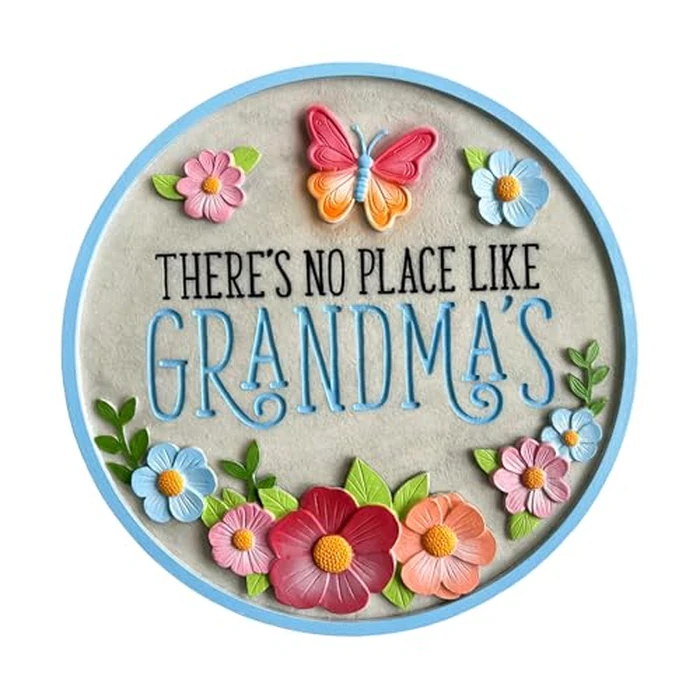 Spoontiques No Place Like Grandma's Stepping Stone - Garden Décor - Decorative Stone for Patio Home Lawn and Yard by Spoontiques - Used - Very Good condition - US$12.56