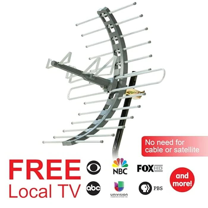 GE-Outdoor-TV-Antenna,-Long-Range-Antenna,-4K-1080P-VHF-UHF-Digital-HDTV-Antenna,-J-Mount-Included,-Also-Indoor-Attic-Mountable,-Weather-Resistant,-29884 by GE - Image 3