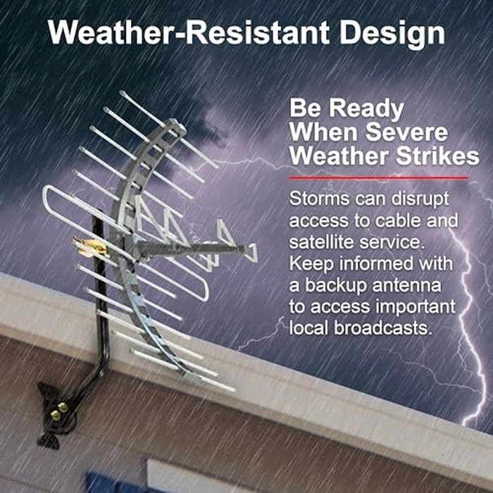 GE-Outdoor-TV-Antenna,-Long-Range-Antenna,-4K-1080P-VHF-UHF-Digital-HDTV-Antenna,-J-Mount-Included,-Also-Indoor-Attic-Mountable,-Weather-Resistant,-29884 by GE - Image 8