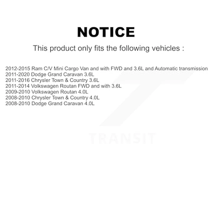 Kugel Front Right (Passenger Side) CV Axle Shaft NCV-CH12585 Replacement For Dodge Grand Caravan Chrysler Town & Country Ram C/V Volkswagen Routan by KUGEL - Image 2