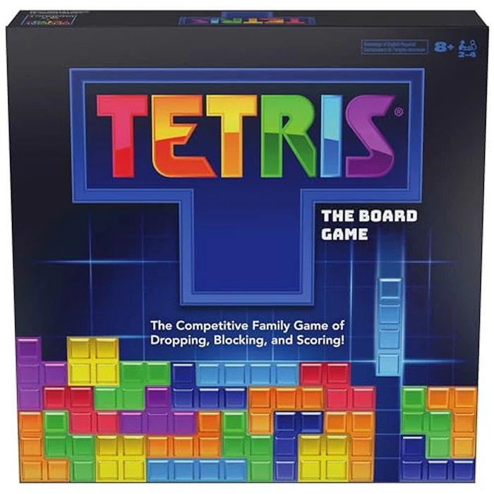 Spin Master Games, Tetris: The Board Game, Play The Classic Puzzle Game Tetris in Real Life, Multiplayer Head-to-Head Puzzle Challenge for Kids, Adults & Family, 2-4 Players, for Ages 8 & Up by Spin Master Games - Image 1