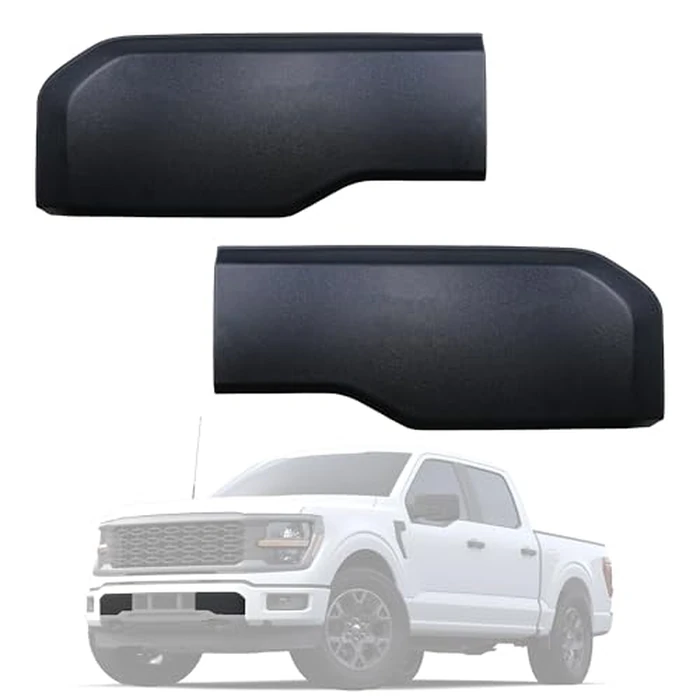 Front Bumper Guards Pads | Ford F-150 2024-2025 | Anti-Scratch Body Armor Edge Trim Inserts, 2PCS Black | 24-25 F150 by LEVANLIGHT - Image 1