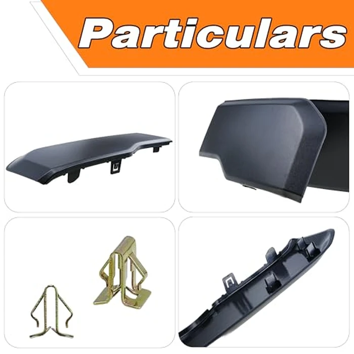Front Bumper Guards Pads | Ford F-150 2024-2025 | Anti-Scratch Body Armor Edge Trim Inserts, 2PCS Black | 24-25 F150 by LEVANLIGHT - Image 3