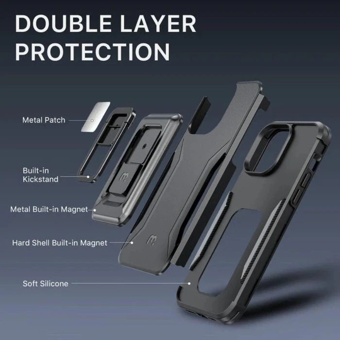 MyBat Pro Stealth Series Phone Case with MagKick for iPhone 14 Plus - Black - Brand New by MyBat Pro - Image 2