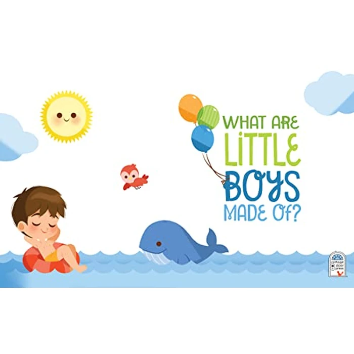 What Are Little Boys Made Of: Little Bird Greetings, Greeting Card Board Book with Personalization Flap, Gifts for Birthday, Baby Showers and More by Cottage Door Press - Image 2