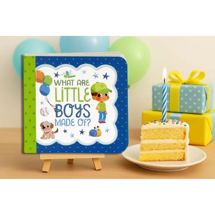 What Are Little Boys Made Of: Little Bird Greetings, Greeting Card Board Book with Personalization Flap, Gifts for Birthday, Baby Showers and More by Cottage Door Press - Image 8