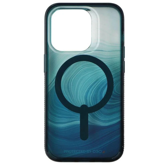 ZAGG Gear4 Milan Snap Phone Case with Magsafe for iPhone 14 Pro - Green Swirl by ZAGG - Image 2