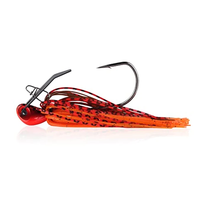Berkley SlobberKnocker Bladed Jig - 3/8 oz, Fire Craw, Premium Bass Fishing Lure with Enhanced Vibration and Action (Model BJGBLD3/8-FRCR) by Berkley - Image 1