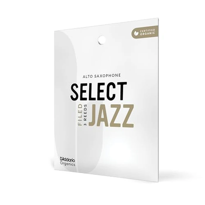 D'Addario Organic Select Jazz Filed Alto Saxophone Reeds - Sax Reeds - Individually Sealed - 2 Medium, 3 Pack by D'Addario - Used - Very Good condition - US$16.92
