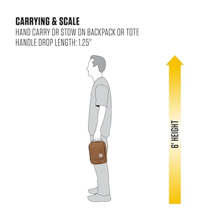 Carhartt Insulated Lunch Cooler for Men and Women, Fully Insulated Lunch Pale for Work, Outdoor, and Everyday Use, Carhartt Brown by Carhartt - Image 6