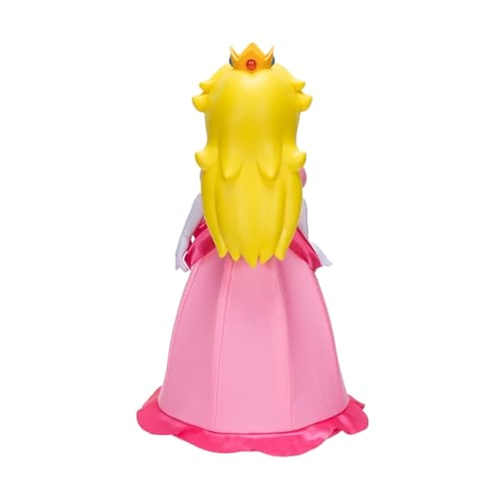 Super Mario Yours Truly, Princess Peach Collectible Action Figure Doll Stands Approximately 12 Inches TalI, with 6 Points of Articulation, 25+ Video Game Quotes, Sounds, and Music! by Super Mario - Image 5