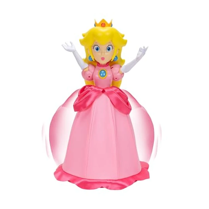 Super Mario Yours Truly, Princess Peach Collectible Action Figure Doll Stands Approximately 12 Inches TalI, with 6 Points of Articulation, 25+ Video Game Quotes, Sounds, and Music! by Super Mario - Image 6