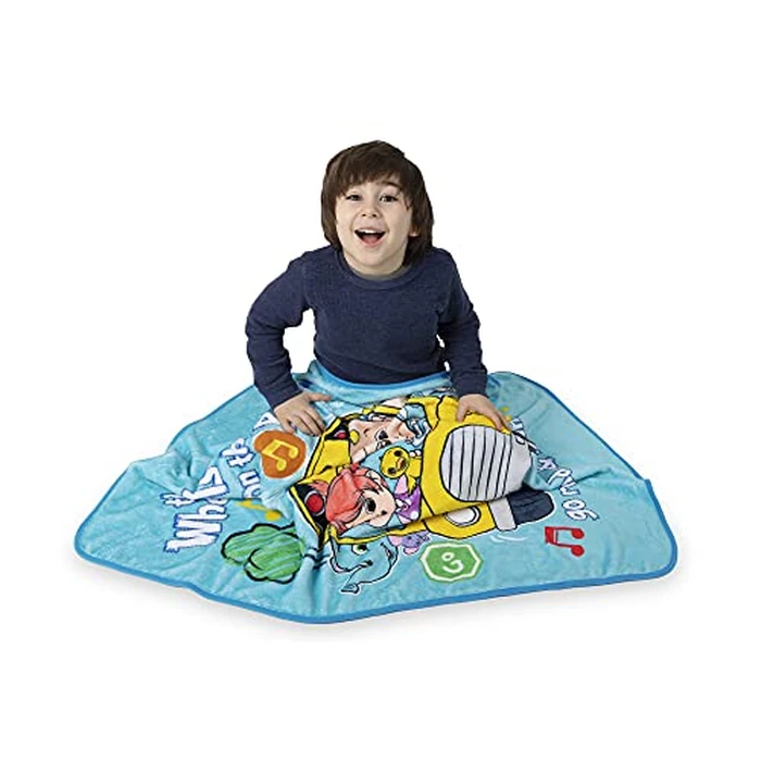 Cocomelon Press-N-Talk Musical Toddler Blanket, Multi-colour by CoComelon - Image 4