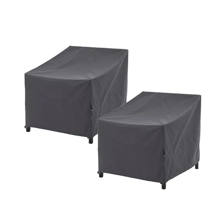 WJ-X3 Patio Chair Cover, Outdoor Lounge Cover, Heavy Duty, Waterproof Lawn Patio Chair Covers, 33W x 35D x 36H, Grey, 2-Pack by WJ-X3 - Image 1