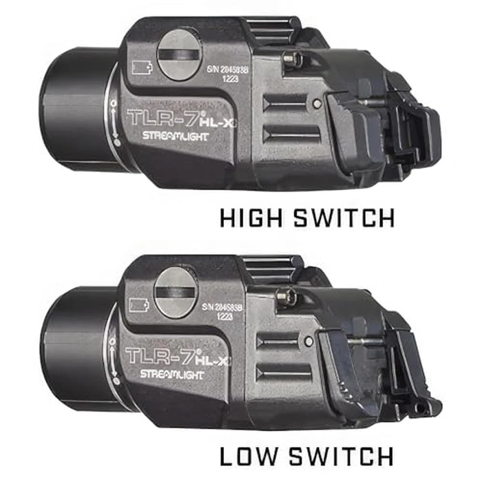 Streamlight 69458 TLR-7 HL-X USB 1000-Lumen 22000-Candela Rechargeable Rail Mounted Weapon Light with Interchangeable High & Low Switches and Key Kit, Black by Streamlight - Image 7