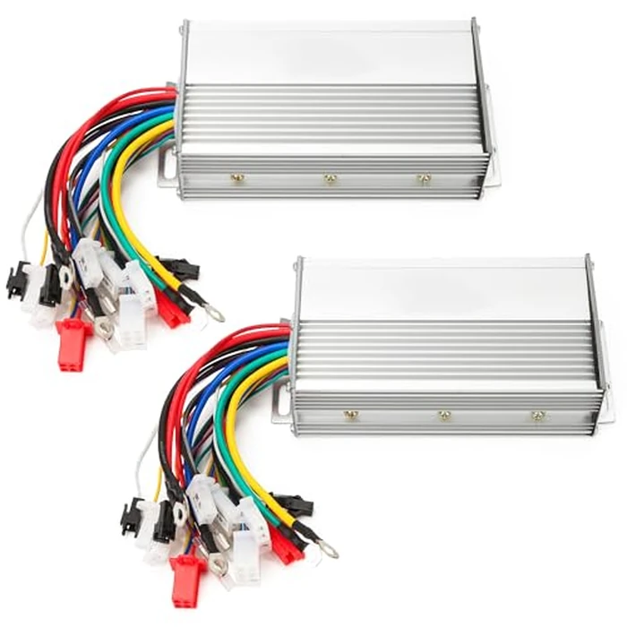 Dual Mode 12-Tube 48V 60V 64V 72V 1000W 1500W Brushless Motor Speed Controller DC Universal Replacement for High Power E-Bike Scooter (Silver) by KH866 - Used - Like New condition