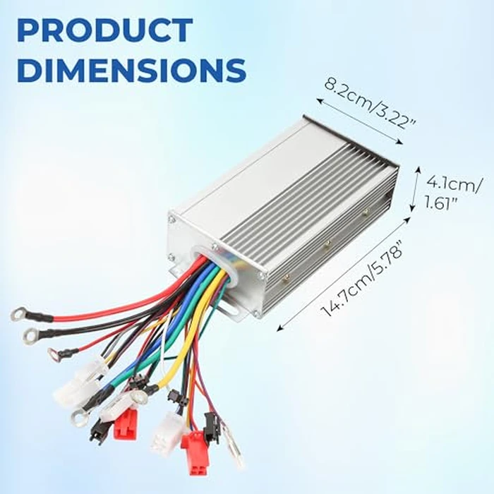 Dual Mode 12-Tube 48V 60V 64V 72V 1000W 1500W Brushless Motor Speed Controller DC Universal Replacement for High Power E-Bike Scooter (Silver) by KH866 - Image 2