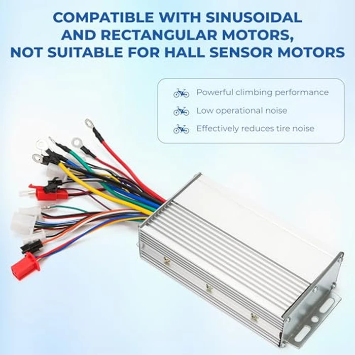 Dual Mode 12-Tube 48V 60V 64V 72V 1000W 1500W Brushless Motor Speed Controller DC Universal Replacement for High Power E-Bike Scooter (Silver) by KH866 - Image 3