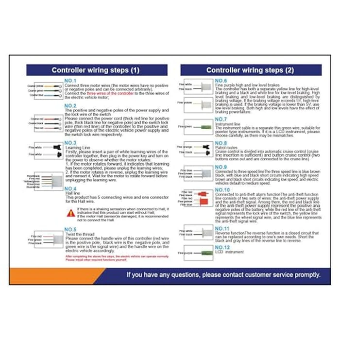 Dual Mode 12-Tube 48V 60V 64V 72V 1000W 1500W Brushless Motor Speed Controller DC Universal Replacement for High Power E-Bike Scooter (Silver) by KH866 - Image 9