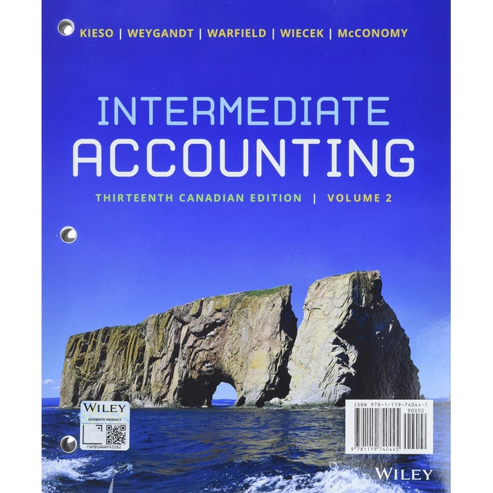 Intermediate Accounting, Volume 2 by Wiley - Used - Good condition - CA$99.95
