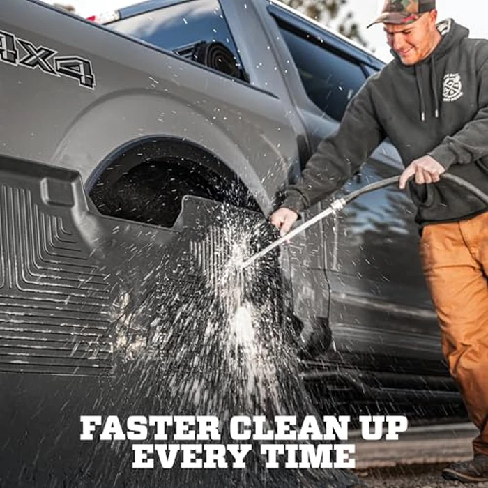 Husky Liners Weatherbeater Floor Mats | Fits 2021-2026 Jeep Grand Cherokee L w/2nd Row Bucket (Trim Required for Model w/2nd Row Console Between 2nd Row Bucket seat) | 3rd Row, 1-pc Black - 14191 by Husky Liners - Image 4