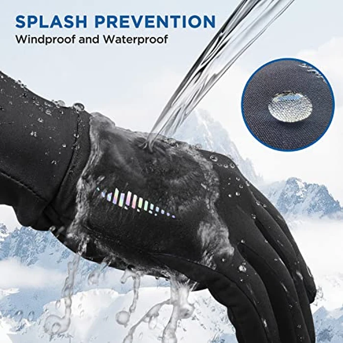 SIMARI Kids Winter Gloves with Touchscreen, Water-Resistant, Warm Thermal, Windproof for Boys Girls Toddler, Gloves for Cold Weather Cycling Running Snow Ski Football Soccer Hiking Camping (Black M) by SIMARI - Image 4