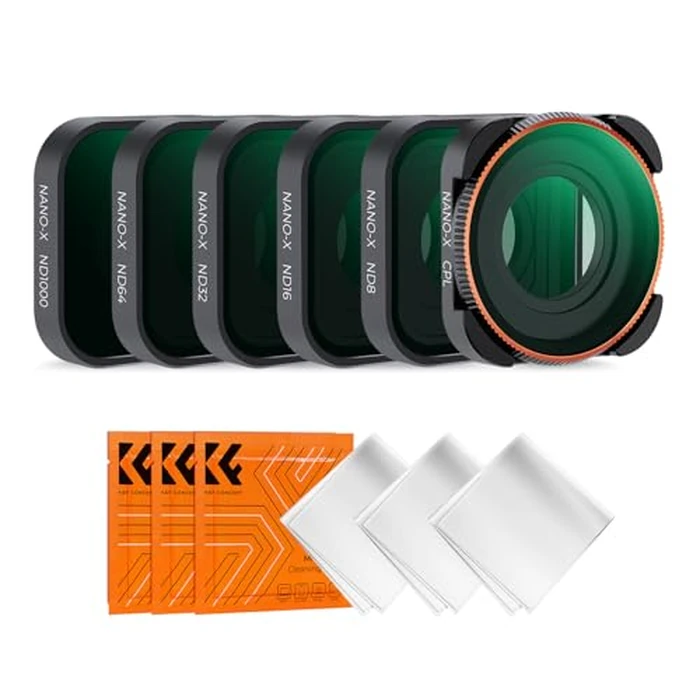 K&F CONCEPT ND CPL Filter Set Compatible with GoPro Hero 13 Black,6Pack ND8 ND16 ND32 ND64 ND1000 CPL Neutral Density Polarizer Lens Filter Kit for Go Pro Hero 12/11/10/9 Black,Plastic Frame by K&F CONCEPT - Used - Like New condition