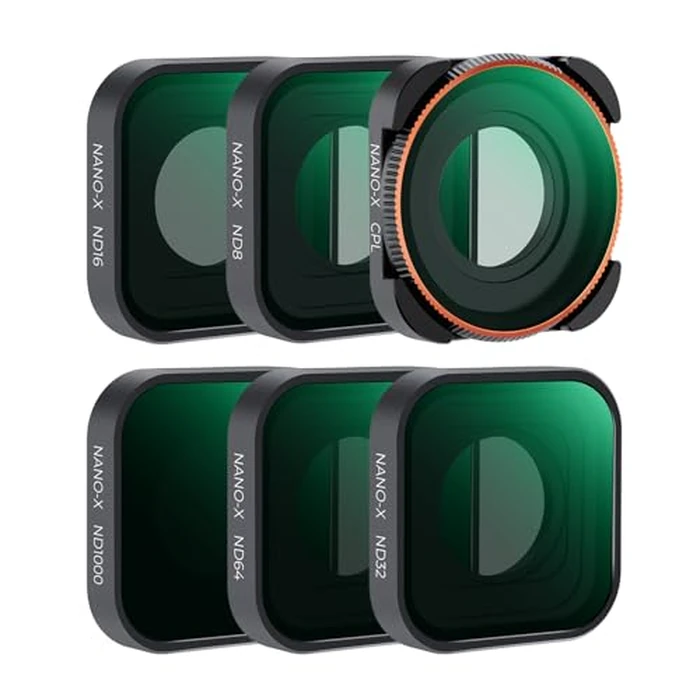 K&F CONCEPT ND CPL Filter Set Compatible with GoPro Hero 13 Black,6Pack ND8 ND16 ND32 ND64 ND1000 CPL Neutral Density Polarizer Lens Filter Kit for Go Pro Hero 12/11/10/9 Black,Plastic Frame by K&F CONCEPT - Image 8