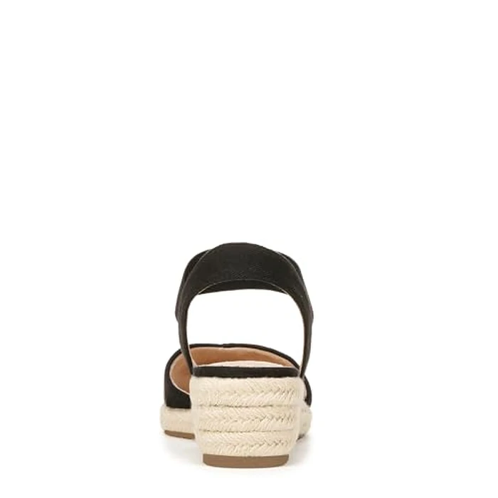 LifeStride Women's Kimmie Wedge Espadrilles Sandal, Black, 9 Wide by LifeStride - Image 3