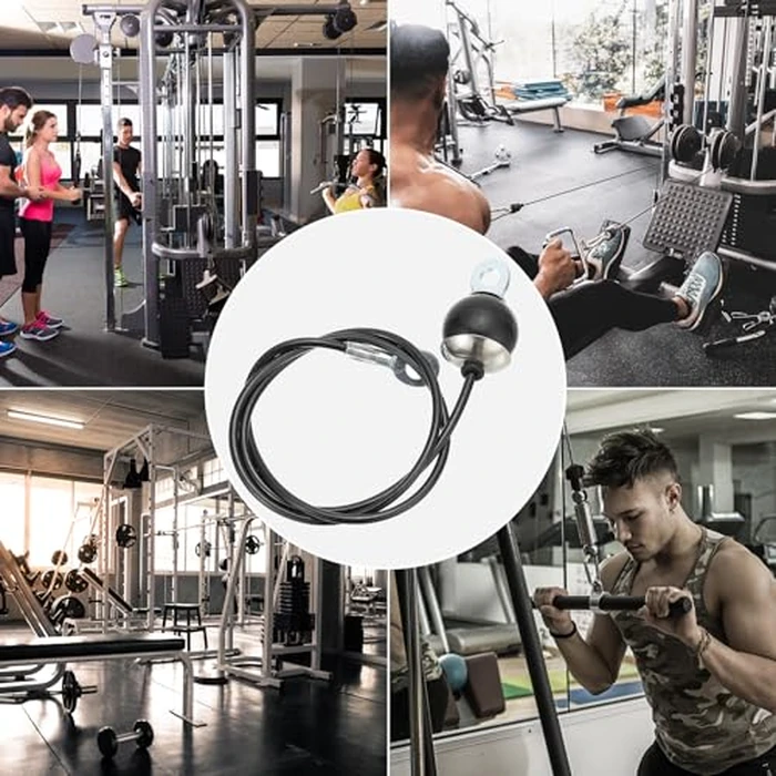 PATIKIL Pulley Cable, Adjustable Fitness Cable Pulley System Replacement Thick 4mm Heavy Gym Cable Pulley Attachment for Home Cable, Black (B-3m) by PATIKIL - Image 5