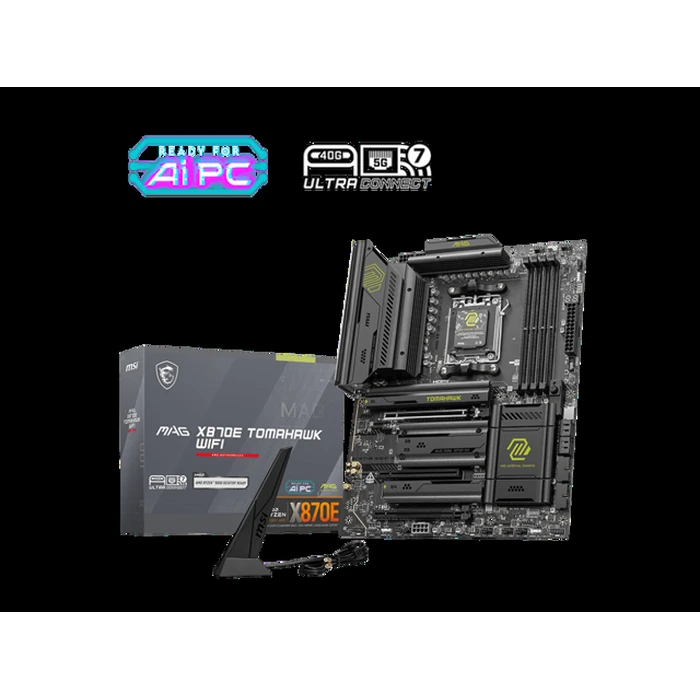 MSI MAG MAG X870E TOMAHAWK WIFI AM5 AMD X870E SATA 6Gb/s M.2 DDR5 Wi-Fi 7 5G LAN ATX Motherboards by MSI - Open Boxproduct Type condition - US$212.00