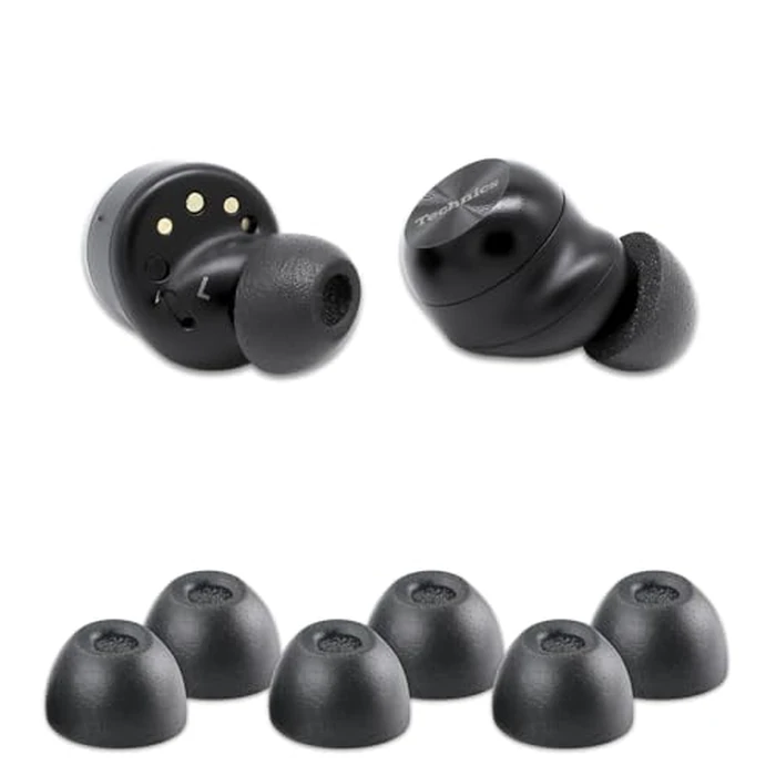 Comply TWo-220-C | Memory Foam Replacement Earbud Tips for Technics EAH-AZ100, Denon PerL Pro, Soundcore, CMF & More | Ultimate Comfort, Secure Fit, Superior Noise Isolation | Black, Large (3 Pairs) by COMPLY - Used - Good condition - US$17.36