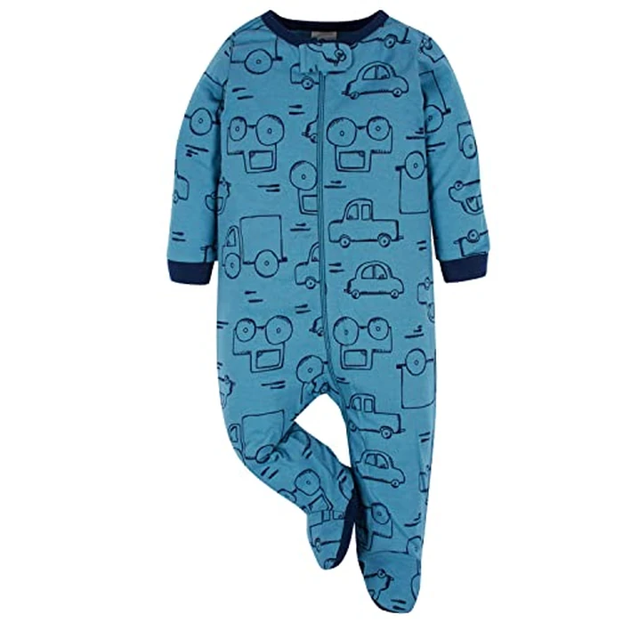 Onesies Brand Baby Boys 4-pack 'N Plays Footies And Toddler Sleepers, Truck, 6-9 Months US by Onesies Brand - Image 4