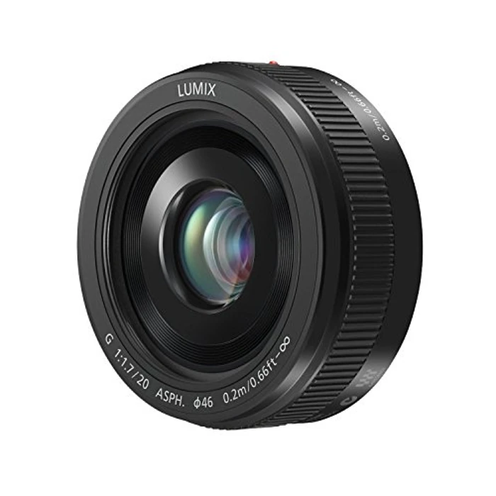 Panasonic H-H020A LUMIX G Ultra-Portable Pancake Lens, 20mm/F1.7 ASPH F1.7 Briightness Fixed Focal Length Produces Bright Photos with Dramatic Soft Focus by Panasonic - Used - Very Good condition
