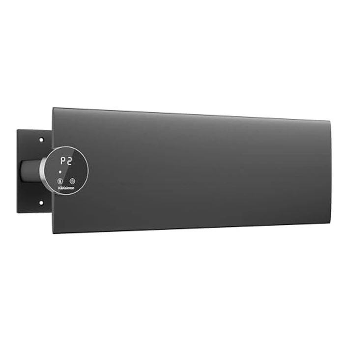 K&KALONZO Electric Towel Warmer, 18.8" W x 4.8" H Wall-Mounted Towel Heater with Built-in Timer, Waterproof Aluminum Towel Warmer for Bathroom, Support Plug-in and Hardwired, Black, K1-L-B by K&KALONZO - Used - Like New condition - US$94.28