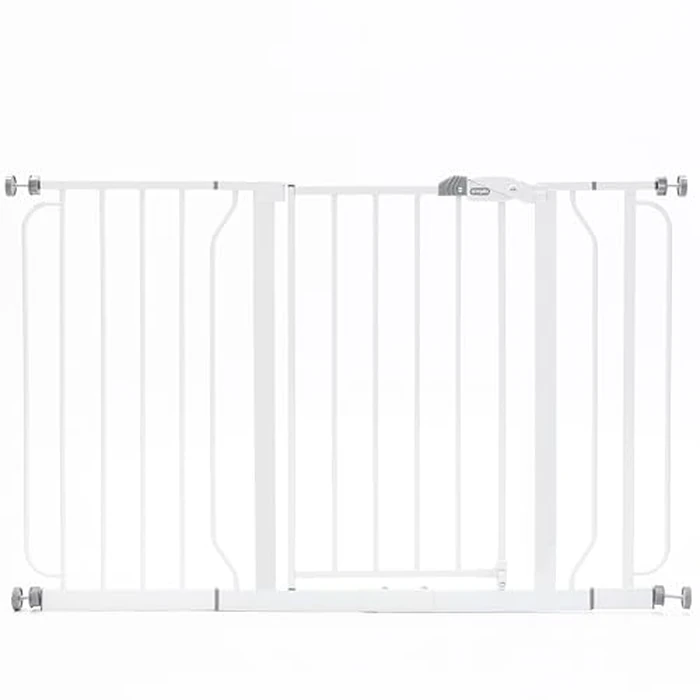 Regalo Safety 29-49" Easy Step Extra Wide Baby Gate for Doorways & Bottom of Stairs, Pressure Mounted Safety Gate with Door for Babies, Toddlers & Pets, White by Regalo - Image 2