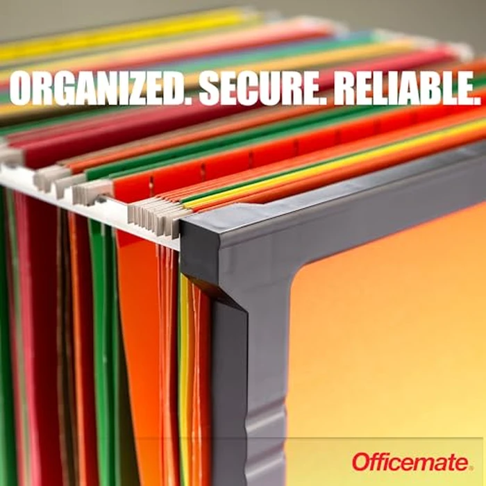 Officemate Plastic Hanging File Folder Frame, 18 Inch, Letter and Legal Size. 1 Set (91961), Assorted Colors by Officemate - Image 3