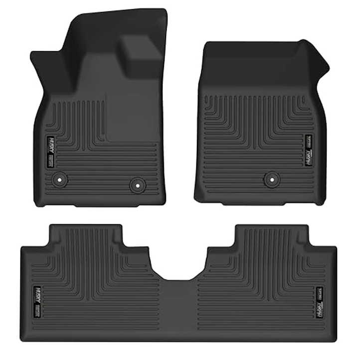 Husky Liners Weatherbeater Floor Mats | Fits 2021 - 2024 Ford Mustang Mach-E | Front & 2nd Row, 3-pc Black - 95071 by Husky Liners - Used - Like New condition - US$101.30