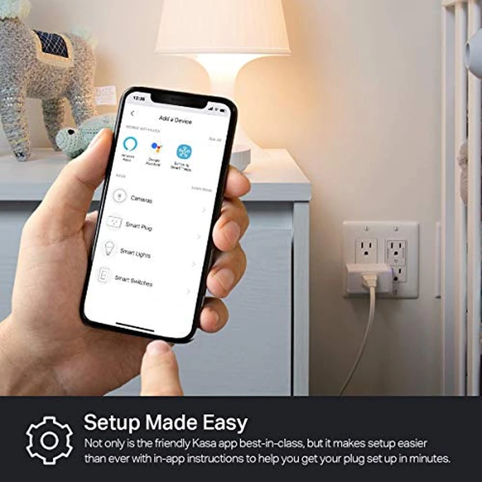 Kasa Smart Plug Mini by TP-Link (HS103P2) - Smart Home WiFi Outlet Works with Alexa, Echo and Google Home, No Hub Required, Remote Control, 2.4GHz WiFi Required, 15 Amp, UL Certified, 2-Pack, White by Kasa Smart - Image 6