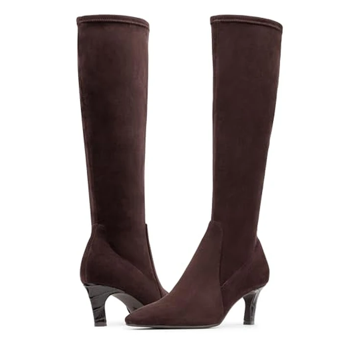 Donald Pliner Womens BEAUFORT Stretch Suede, Dark Brown 6 by Donald J Pliner - Image 8