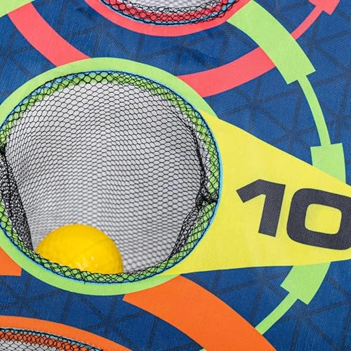 NERF Kids Bounce N Score Target Toss Game Set - Foam Ball Bouncing Game for Kids Ages 6+ - (6) Foam Bouncy Balls and (1) Scoring Target Included by Nerf - Image 7