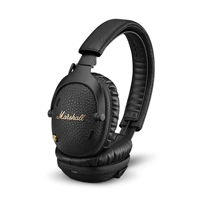 Marshall Monitor III A.N.C. Over-Ear Bluetooth Headphones - Active Noise Cancelling with Microphone | 100+ Hrs Wireless Playtime | Lightweight, Foldable Design for Travel - Black by Marshall - Image 1
