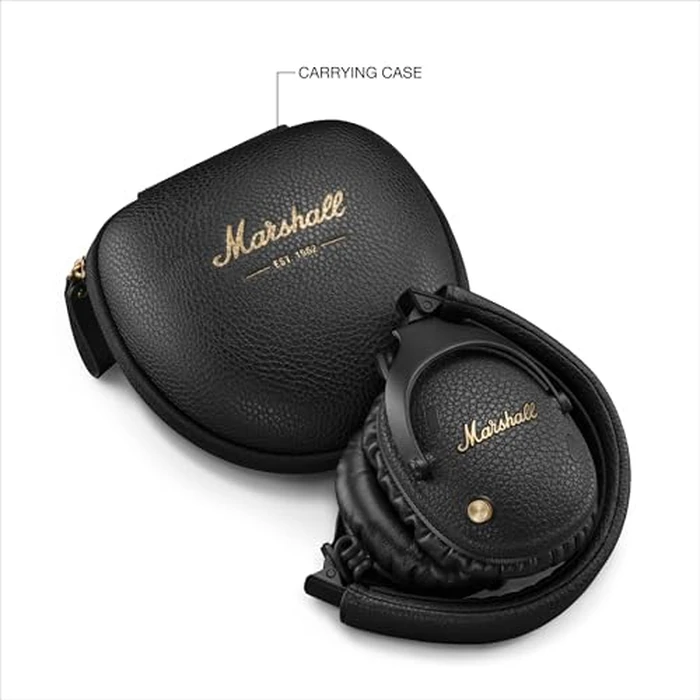 Marshall Monitor III A.N.C. Over-Ear Bluetooth Headphones - Active Noise Cancelling with Microphone | 100+ Hrs Wireless Playtime | Lightweight, Foldable Design for Travel - Black by Marshall - Image 5