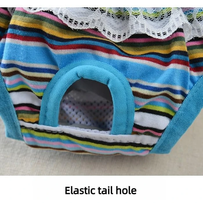 Female Dog Sanitary Pantie with Adjustable Suspender, Washable Reusable Diaper for Girl Dogs, Suitable for Teddy by HEEPDD - Image 8