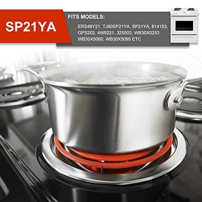 SP21YA Electric Stove Burner Replacement Fit for G.E & Ken-more & Hot-point & Ro-per Electric Range Stove - Fit WB30X253 8" Electric Range Burner Element by AMI PARTS by AMI PARTS - Image 6